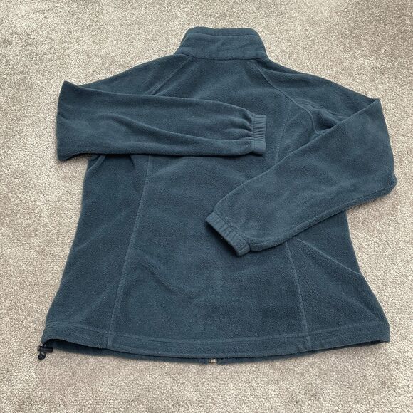 Columbia Benton Springs Fleece Jacket Womens Large Blue Full Zip Pocket Outdoor - Picture 2 of 12
